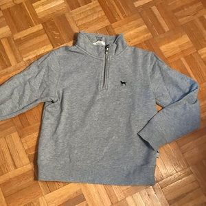 Boys Black Dog half-zip sweatshirt, Size L